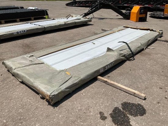 UNUSED GALVALUME STEEL SIDING ROOFING SHEETS, APPROX QTY 100 SHEETS, APPROX 118 in L x 36W
