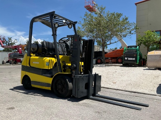 MITSUBISHIFORKLIFT MODEL FGC25K, LP POWERED, APPROX MAX CAPACITY 4650LBS, APPROX MAX HEIGHT 80in,