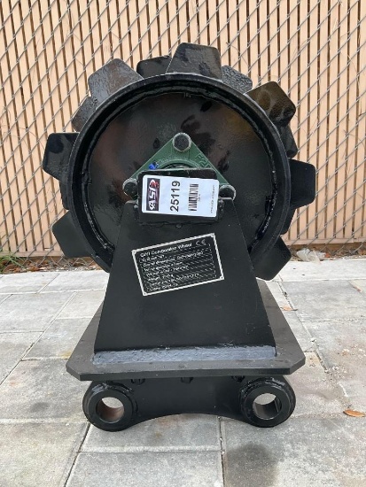 UNUSED 2025 GIYI COMPACTION WHEEL , FITS CAT 307, APPROX WHEEL DIA 16in, APPROX WHEEL WIDTH 11in