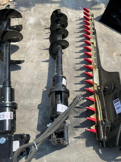 ( 1 ) UNUSED 2025 VICSEC AUGER ATTACHMENT FOR EXCAVATOR, APPROX 8in DIA, FITS 1-3 TON EXCAVATOR