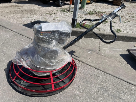 UNUSED POWER TROWEL, GAS POWERED, APPROX WORKING DIA 35in