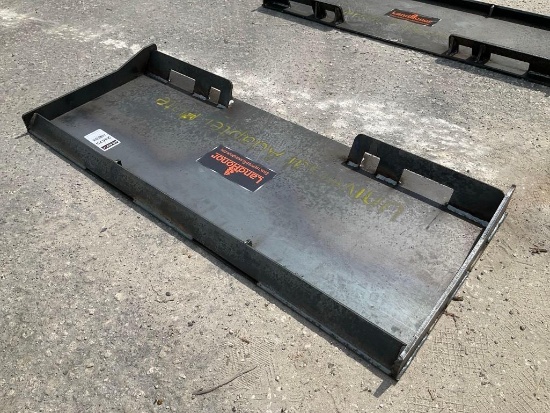 UNUSED LANDHONOR UNIVERSAL ADAPTER PLATE ATTACHMENT SKID STEER, APPROX 45in W