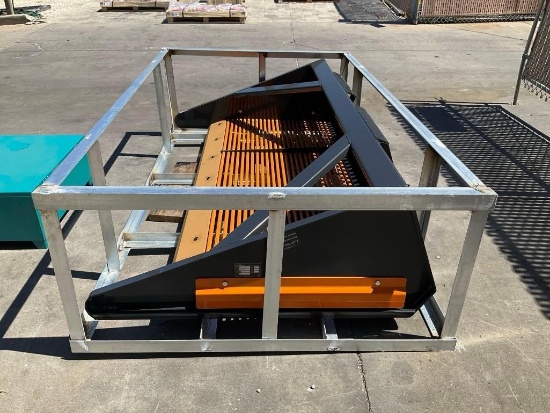 UNUSED 2025 LANDHONOR ROCK SCREENING BUCKET ATTACHMENT FOR UNIVERSAL SKID STEER MODEL, RSB-14-80W,