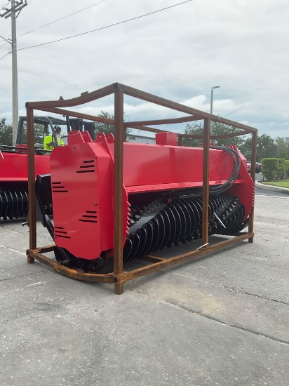 ( 1 ) UNUSED 2025GIYI STANDARD FLOW FORESTRY MULCHER ATTACHMENT MODEL GY-72PRO FOR UNIVERSAL SKID
