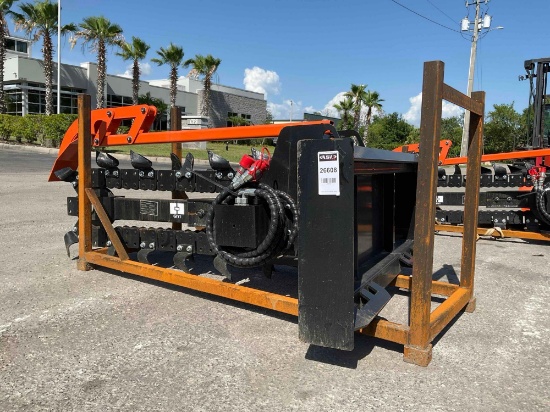 UNUSED GIYI GY-D39F TRENCHER SKID STEER ATTACHMENT