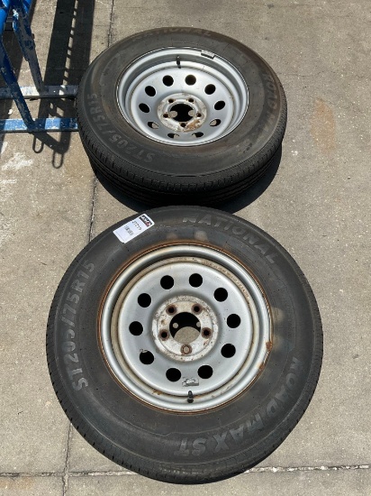 15" Trailer wheels and tires 205/75/15