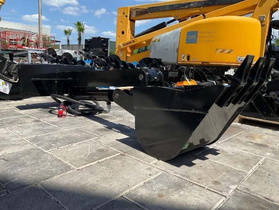 ( 1 ) UNUSED 2025 GIYI STRAIGHT DIGGING ARM MODEL GY-ZWB, FITS MINI SKID STEER LOADER ( PLEASE NOTE