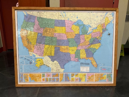 AMERICAN MAP CORP WORLD MAP HANGING DECOR