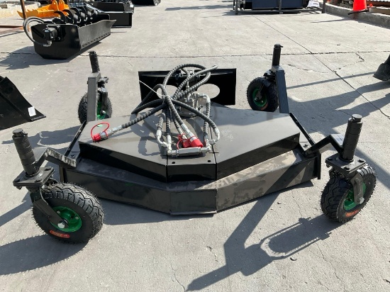 UNUSED 2025 GIYI FOUR WHEEL MOWER MODEL GY-SLGCJ FOR MINI SKID STEER LOADER, APPROX WORKING WIDTH