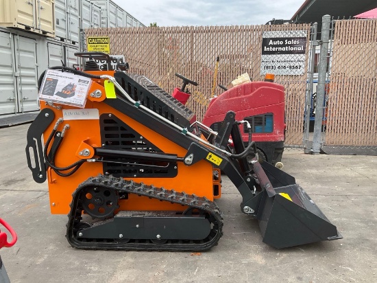 UNUSED 2025 LANDHEARO MINI SKID STEER LOADER MODEL LDH-HT380, GAS POWERED, ELECTRIC START, RUBBER