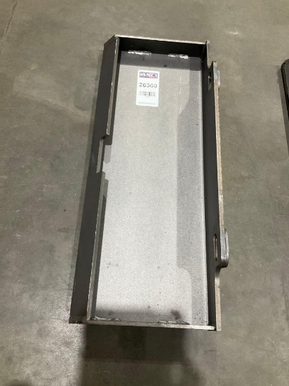 UNUSED 2025 VICSEC MOUNTING PLATE FOR MINI SKID STEER, APPROX 24in W