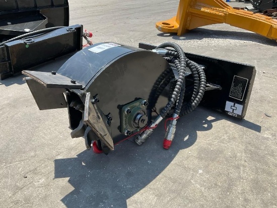 ( 1 ) UNUSED 2025 GIYI STUMP GRINDER ATTACHMENT MODEL GY-SZYMJ FOR MINI SKID STEER