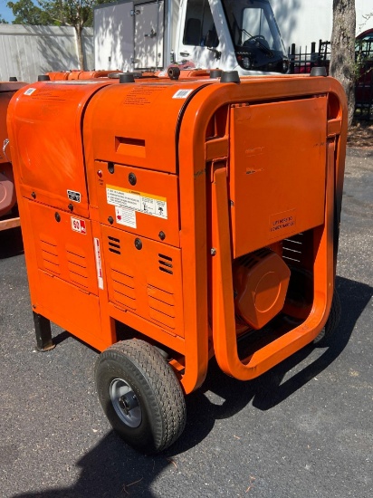 AMERICAN TOOL AT7500D12GAL PORTABLE GENERATOR, GAS POWERED , LOW HRS SHOWING
