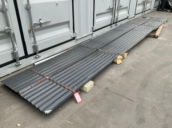 UNUSED METAL ROOF WALL PANELS,20FT L x 3FT W, 20PCS