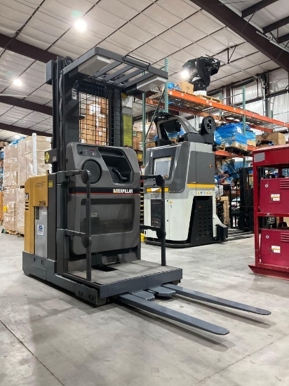 CATERPILLAR ORDER PICKER MODEL NOR30P, ELECTRIC, APPROX MAX CAPACITY 3000LBS, APPROX MAX HEIGHT 2...