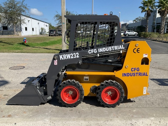 UNUSED 2024 CFG INDUSTRIAL SKID STEER LOADER MODEL KRW232, GAS POWERED