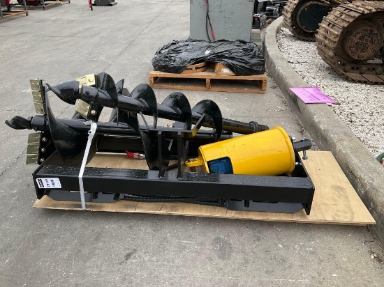 PALLET OF ( 2 ) UNUSED GIYI 2025 AUGER FOR SKID STEER, APPROX 8in / 12in