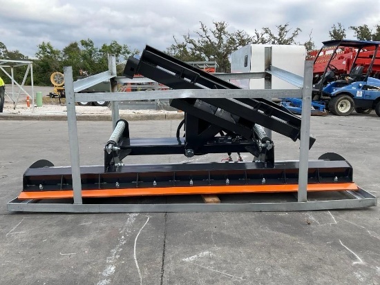 UNUSED 2024 WOLVERINE DOZER BLADE ATTACHMENT MODEL DB-15-84W FOR UNIVERSAL SKID STEER ( PLEASE NOTE
