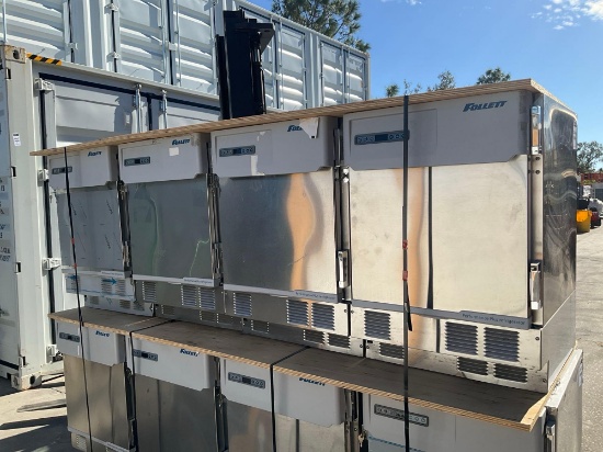 ( 4 ) FOLLETT UNDERCOUNTER REFRIGERATORS MODEL REF5P-0R-00-00 , PHASE 1, 115V, DESIGN PRESSURE HIGH
