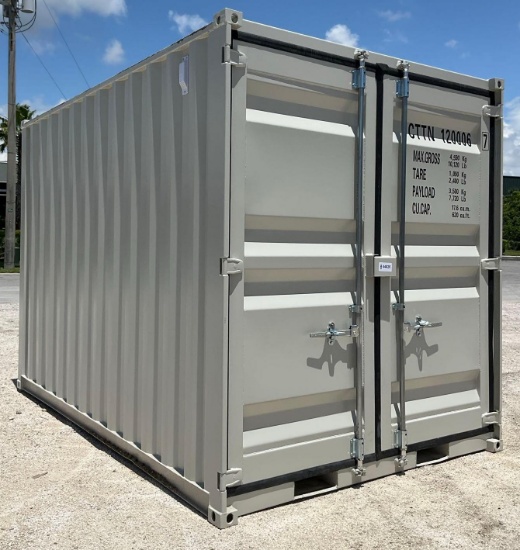 2026 12ft Multi-Use Container W/ Side Door & Window, Fork Pockets