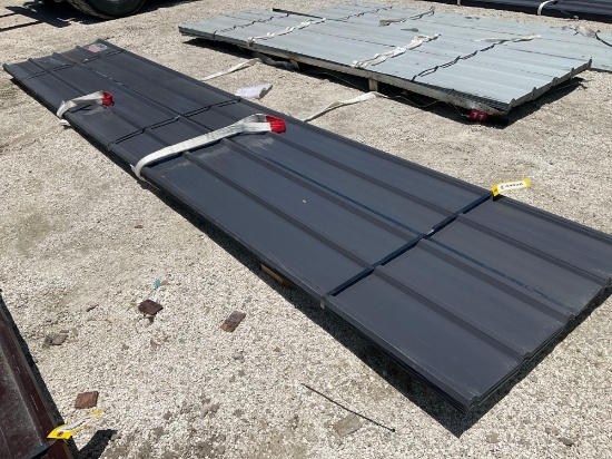 Unused Metal Roof Wall Panels; Approx 16 Ft X 3 Ft; Approx 30 Pcs