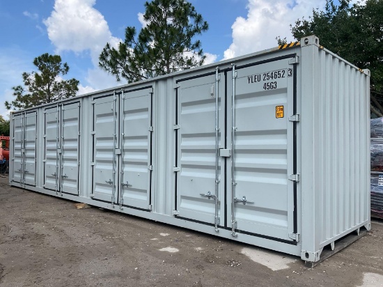 2026 40ft Hq Storage Container, 4side Doors