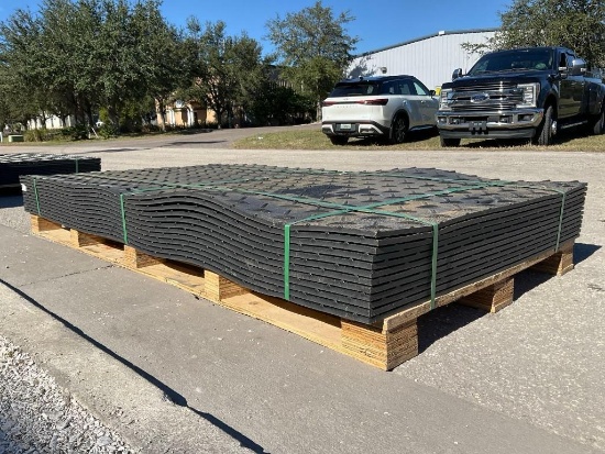 Unused Sklp Polyethylene Board Roadbed Protection Pad Model Sk-Ljb12, Approx 12 Pads Total