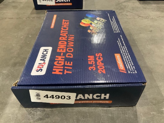Unused High End Ratchet Tie Downs, Approx 20pcs, Approx 11ft L