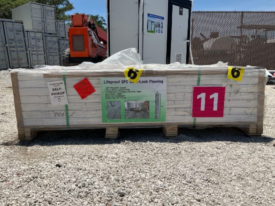 UNUSED LIFE PROOF SPC CLICK-LOCK FLOORING, APPROX 60in L x 9in W, APPROX 10PCS/CASE, APPROX 21 CA...