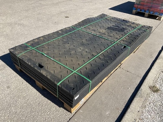 Unused Sklp Polyethylene Board Roadbed Protection Pad Model Sk-Ljb12, Approx 12 Pads Total