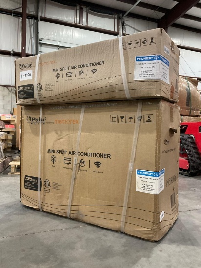 Unused Polar Elite Mini Split Air Conditioner Model Pe12hmsp1c17/Pe12hmsp1e17; Approx Btu 11,500;