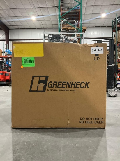 Unused Greenheck Centrifugal Downblast Exhaust Fan Belt Drive Model Gb-101-4-X; Roof Wall Vent Unit