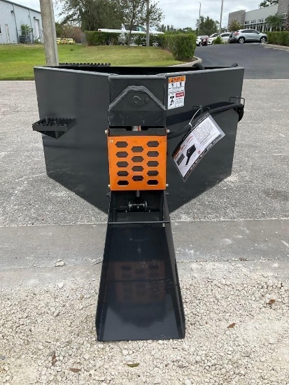 Unused 2025 Wolverine Concrete Chuter Attachment Model Cct-11-148v For Universal Skid Steer