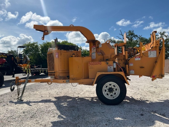 2017 Bandit Industries Towable Disc Style Hand Fed Wood Chipper Model 200uc; Gas Engine;