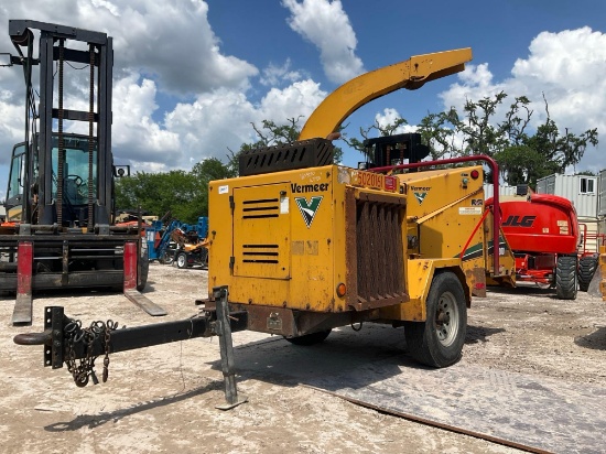 2017 Vermeer Towable Wood Chipper Model Bc100xl; Gas Powered; Trailer Mounted; Bill Of Sale Only,