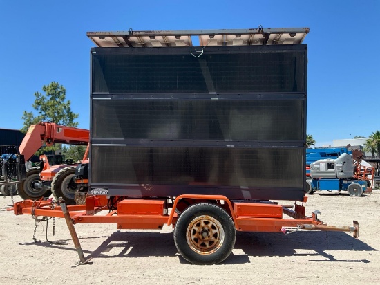Wanco Programable Mobile Message Board; Solar Powered; Towable Trailer Mounted; Approx 250