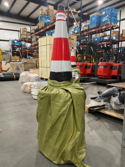 Safety Reflective Traffic Cones; Approx 20 Pcs; Approx 15 In X 27 In