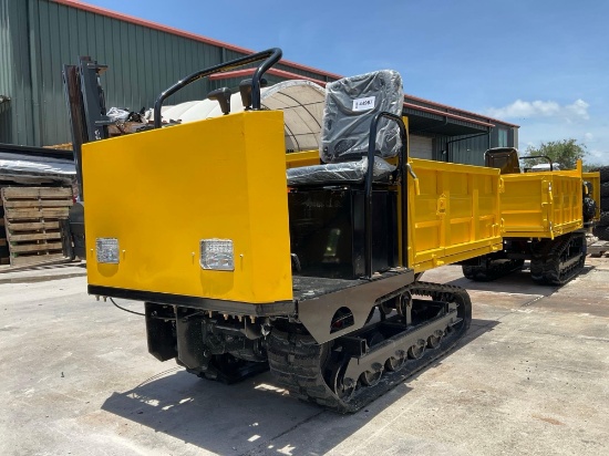 Unused 2026 Ride On Crawler Dumper Model Cd25; Rubber Tracks; Gas Power, Electric Ignition; Approx