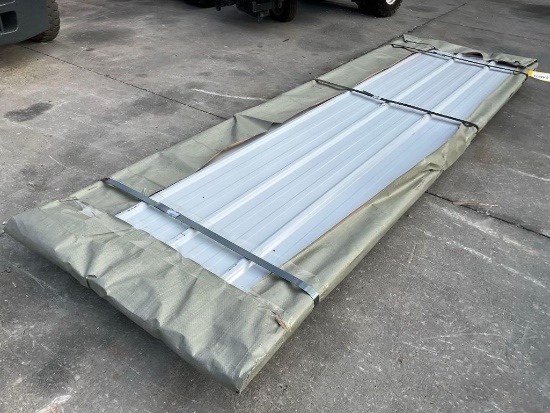 UNUSED 10FT GALVALUME STEEL SIDING ROOFING, APPROX 50 SHEETS IN STACK, APPROX 10FT.x 38in ( MAY H...