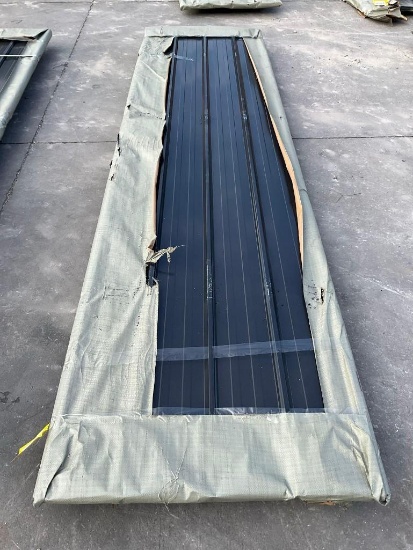 UNUSED 12FT GALVALUME STEEL SIDING ROOFING, APPROX 50 SHEETS IN STACK, APPROX 12FT.x 38in ( MAY H...