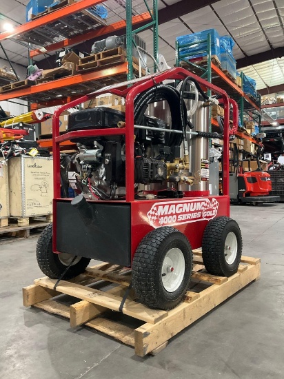 Unused 2026 Magnum 4000 Series Gold Hot Water Pressure Washer,Diesel Gas Power, Electric Start,