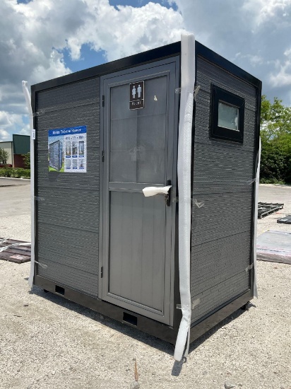 Unused Mobile Bathroom With Shower; Approx 79 In L X 51 W X 89 H; Contains Toilet, Sink, Shower,