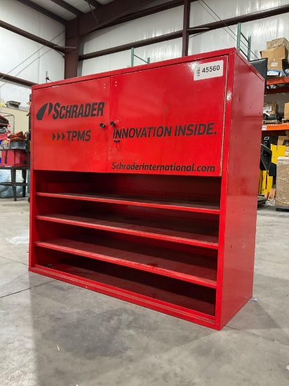 SCHRADER TPMS INDUSTRIALPARTS CABINET, APPROX 40in W x 15in L x 37in T
