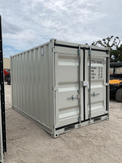 202610ft Multi-Use Container W/ Side Door & Window, Fork Pockets
