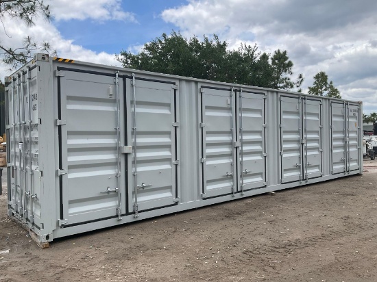 2026 40ft Hq Storage Container, 4side Doors