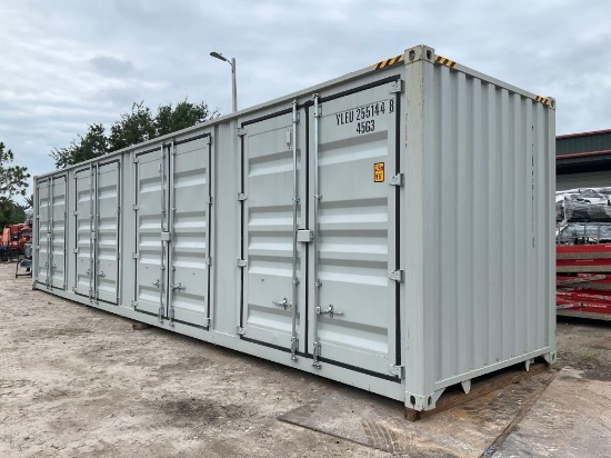 2026 40ft Storage Container, 4 Side Doors
