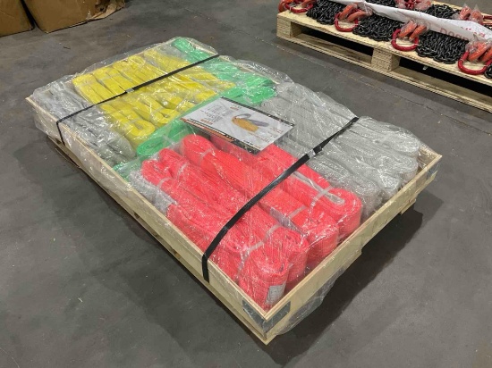 Unused Landhonor ( 22) Pcs Assorted Webbing Slings Model Lhr-Ws22