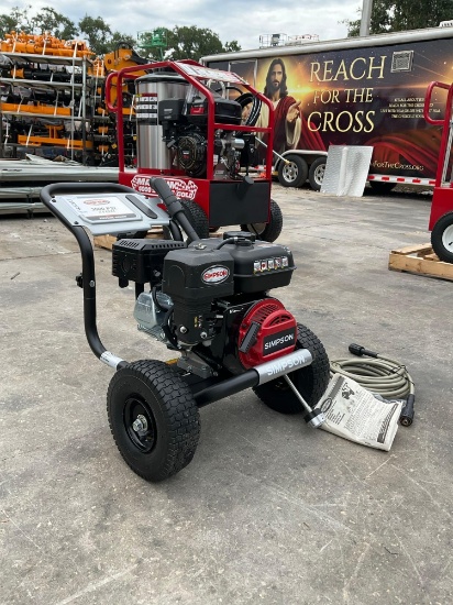 Unused Simpson 3000psi / 2.4 Gpm Premium Gas Pressure Washer Model Ms61043