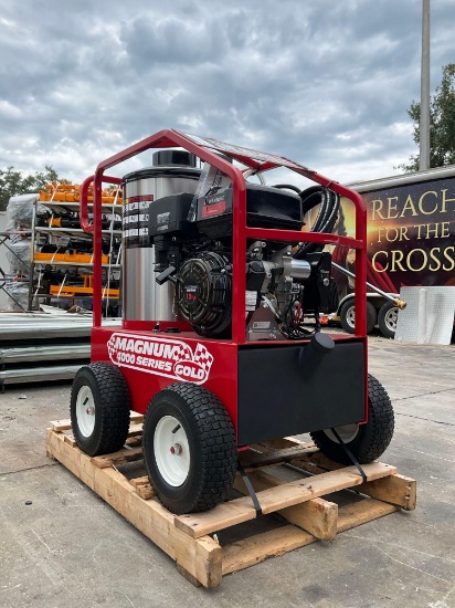 Unused 2026 Magnum 4000 Series Gold Hot Water Pressure Washer,Diesel Gas Power, Electric Start,