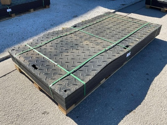 Unused Sklp Polyethylene Board Roadbed Protection Pad Model Sk-Ljb12, Approx 12 Pads Total